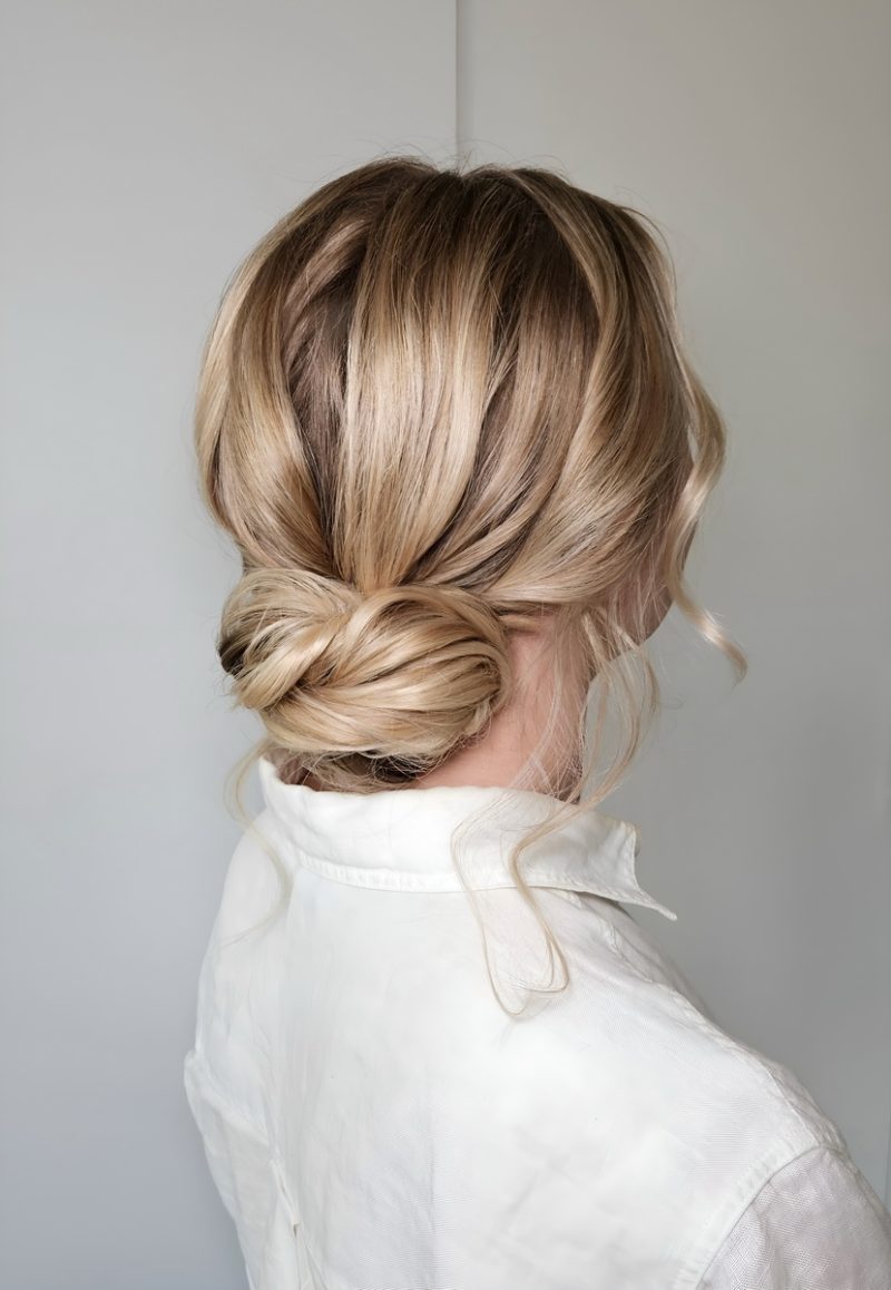 hårknut Enkel håruppsättning