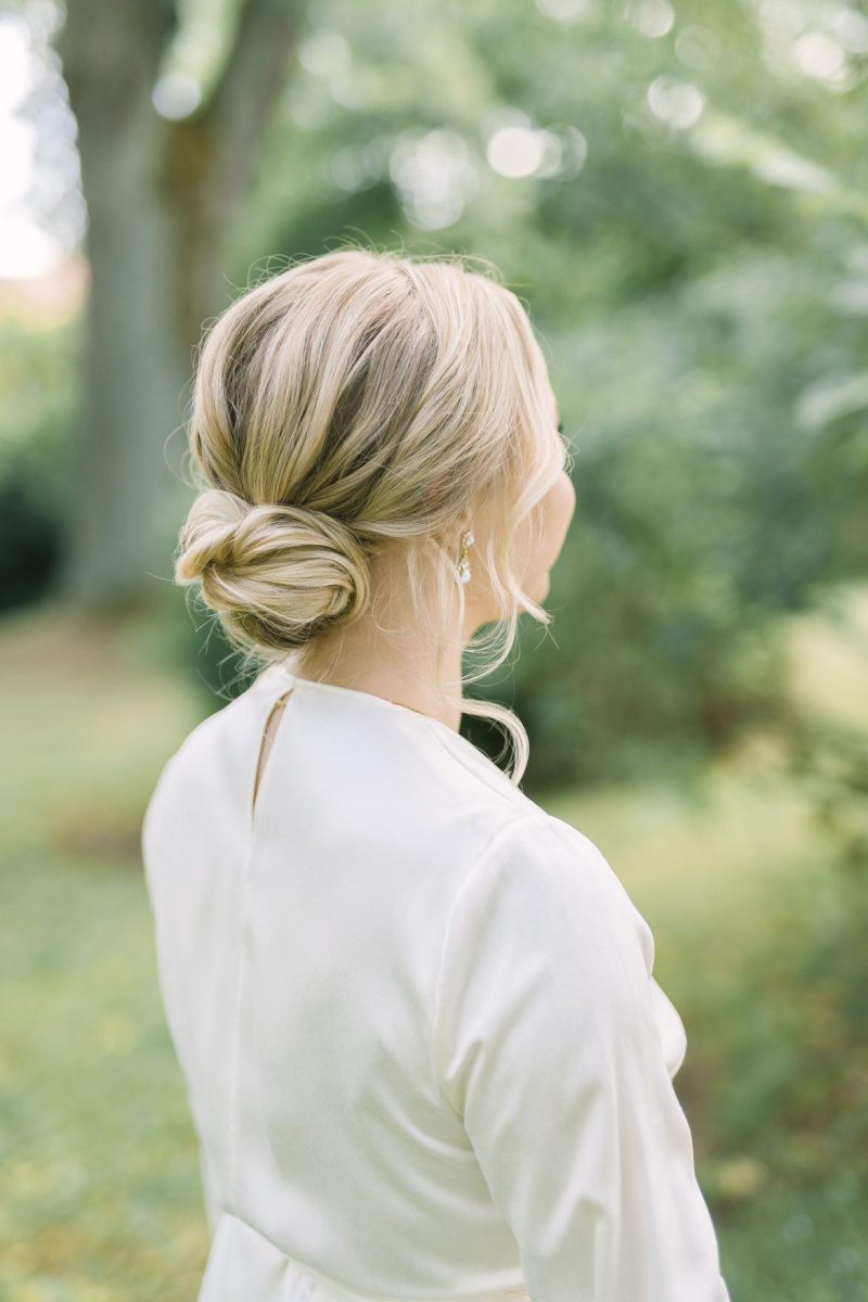 Elegant bröllopsuppsättning boho, håruppsättning